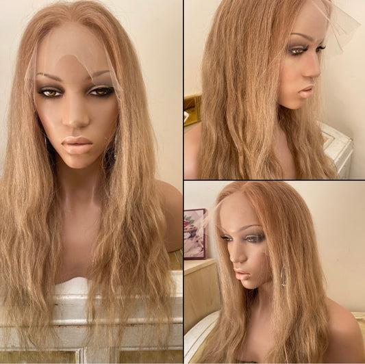 Fully lace blonde Balayage/ ombré hand tied full lace wig.